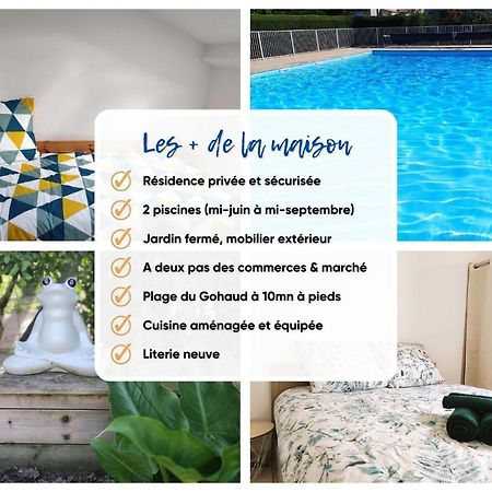 Charmante Maison De Vacances, 4P, Piscines, Proche Gohaud 생미셸셰프셰프 외부 사진